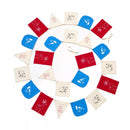 SauBär Omkeerbare adventskalender slinger om zelf te vullen, 1 stuk