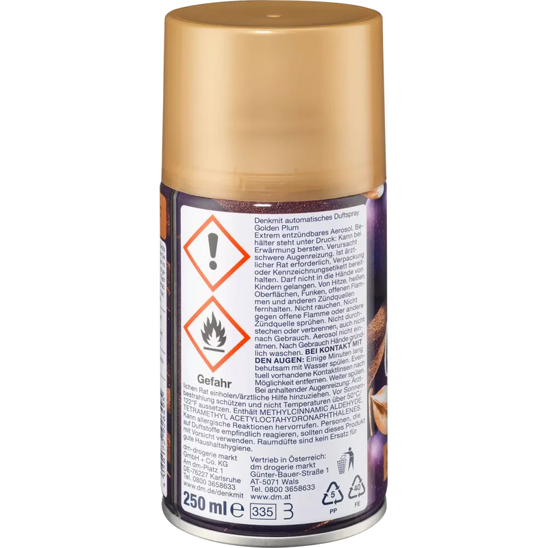 Denkmit Navulverpakking luchtverfrisser Automatic Spray Golden Plum, 250 ml