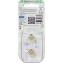 Sucette en latex babylove, symétrique, eucalyptus/menthe, taille 1, 0-6 mois, 2 pièces.