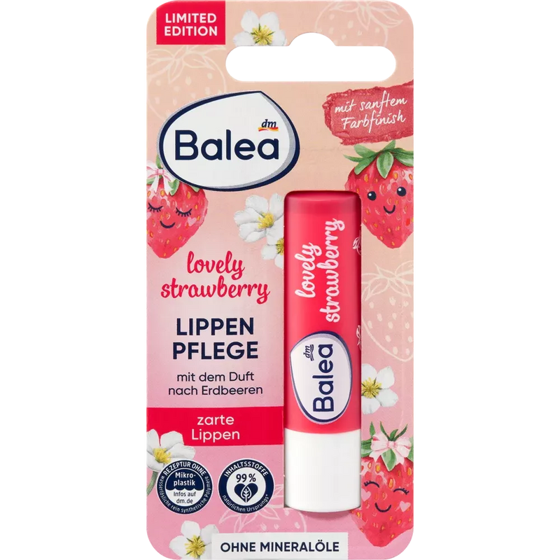 Balea Soin des Lèvres Fraise Délicieuse, 4,8 g