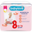 Couches Babylove Premium taille 8 18+ kg, 28 pièces