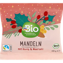 dmBio Amandes au miel et au sel marin, Calendrier de l'Avent à personnaliser 2024, 40 g