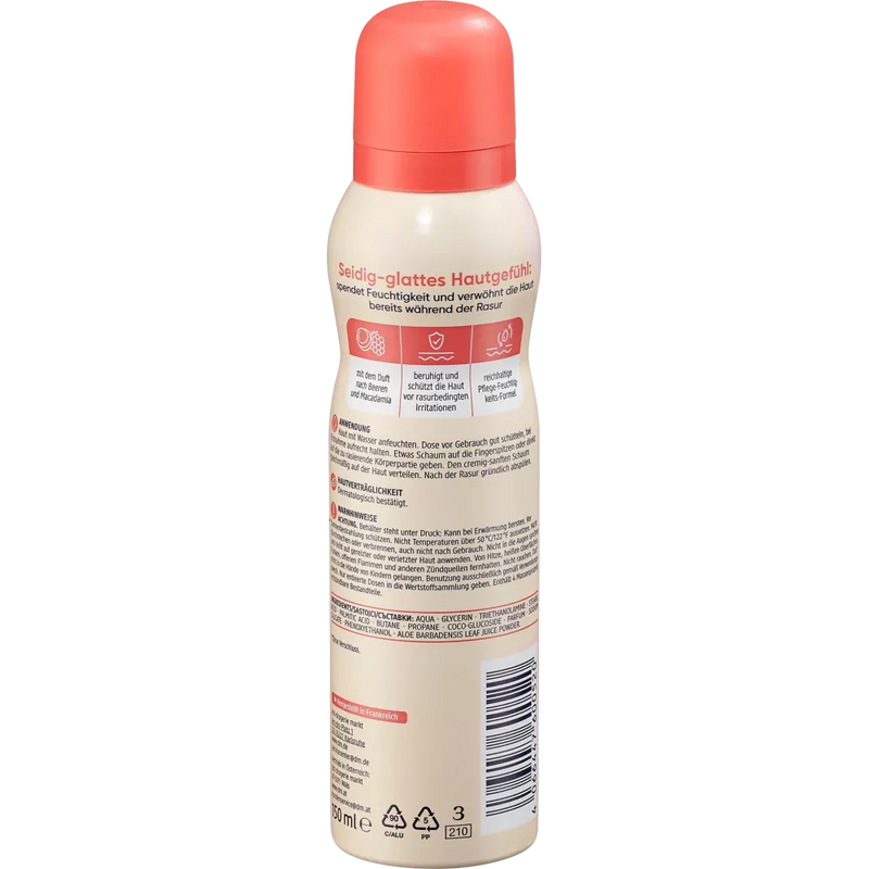 Balea Creamy Berry scheerschuim, 150 ml