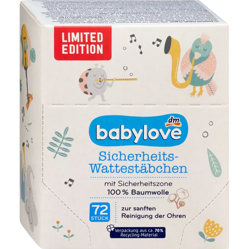 babylove Veiligheidskatoenen, 72 stuks