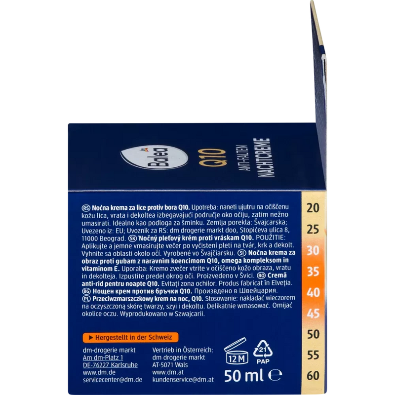 Balea Anti-rimpel nachtcrème Q10, 50 ml