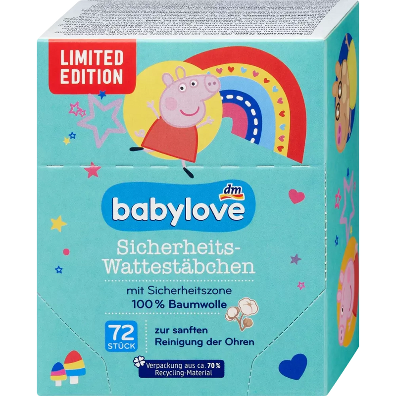 babylove Veiligheidskatoenen, 72 stuks