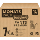babylove Baby Pants Premium maandbox maat 7 XXL (18+ kg), 72 stuks.