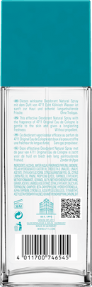 4711 Véritable Eau de Cologne Naturelle Vaporisateur, 75 ml