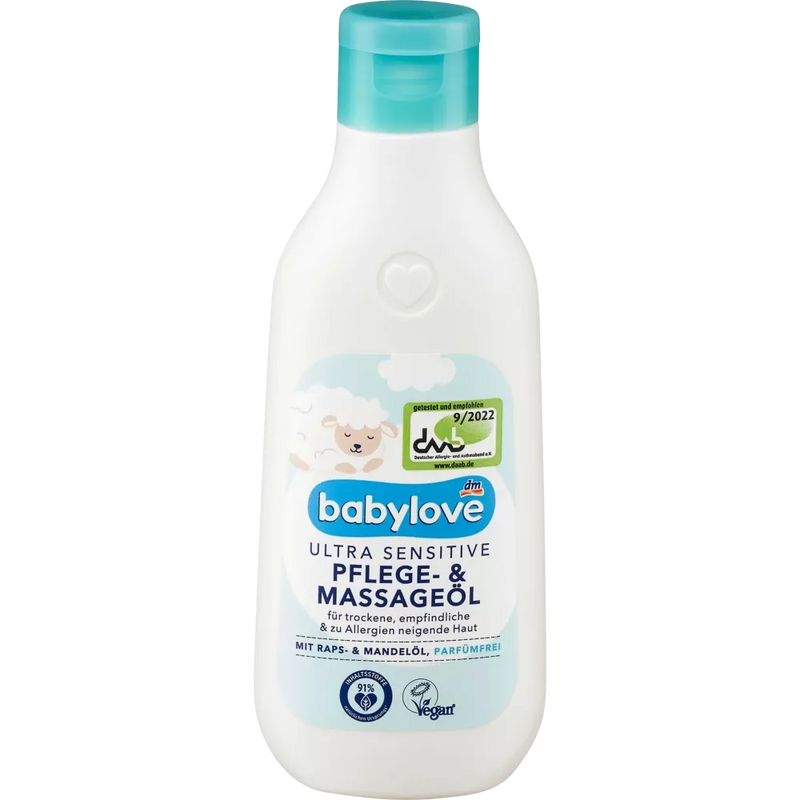 babylove Baby massageolie & verzorging ultra sensitive, 250 ml