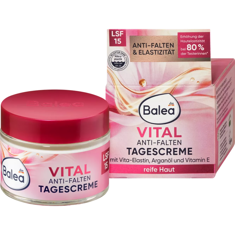 Balea Anti-rimpel gezichtscrème Vital SPF15, 50 ml