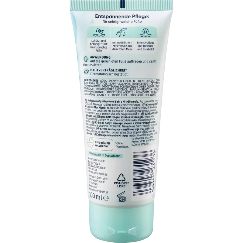 Balea Dode Zee voetcrème, 100 ml