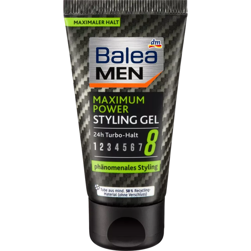 Balea MEN Haargel maximum power styling reisformaat, 30 ml