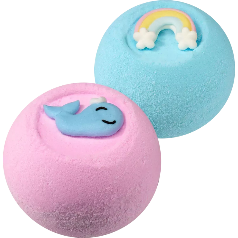 Balea Badballen walvis/regenboog, 170 g