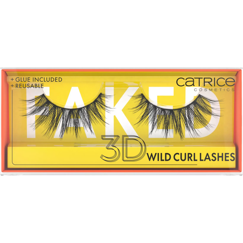 Catrice Faux cils artificiels 3D boucles sauvages (1 paire), 2 pièces.