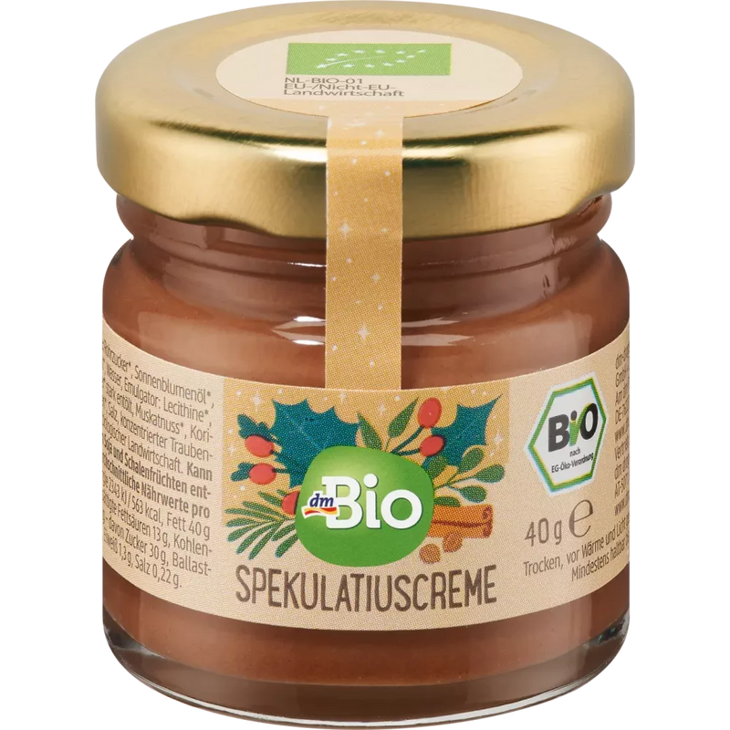 dmBio Speculoos roomspread, adventskalender voor zelfontwerpen 2024, 40 g