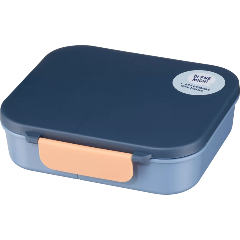 Boîte à lunch Babylove avec compartiments bleu, 1 pièce