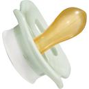 Sucette en latex babylove, symétrique, eucalyptus/menthe, taille 1, 0-6 mois, 2 pièces.