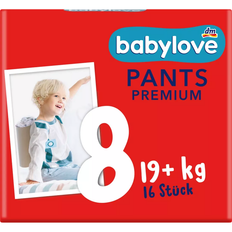 babylove Babybroek Premium maat 8, XXL, 19+ kg, 16 stuks.