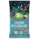 dmBio Noix de cajou au chocolat au lait et caramel salé, Calendrier de l'Avent à concevoir soi-même 2024, 30 g
