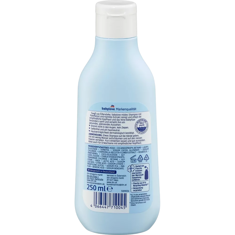 babylove Baby shampoo mild gevoelig, 250 ml