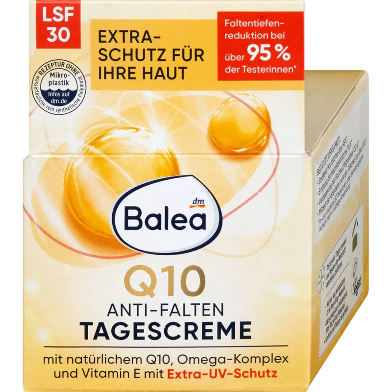 Balea Gezichtscrème Q10 anti-rimpel beschermende dagcrème SPF30, 50 ml