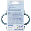 babylove 2in1 snack- en drinkbeker silicone blauw, 1 st