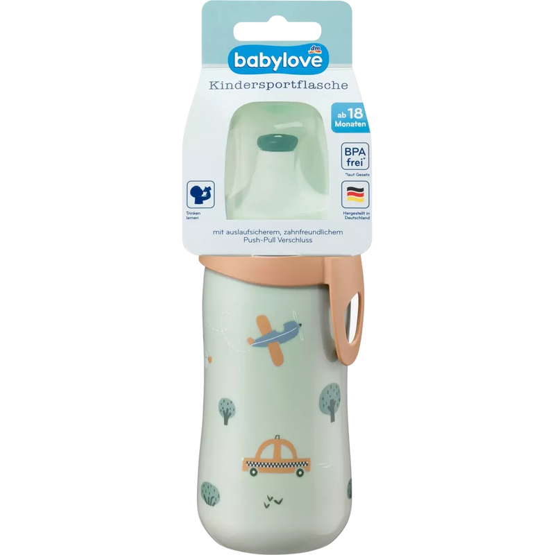 babylove Drinkfles voor kinderen groen, 330 ml, 1 st