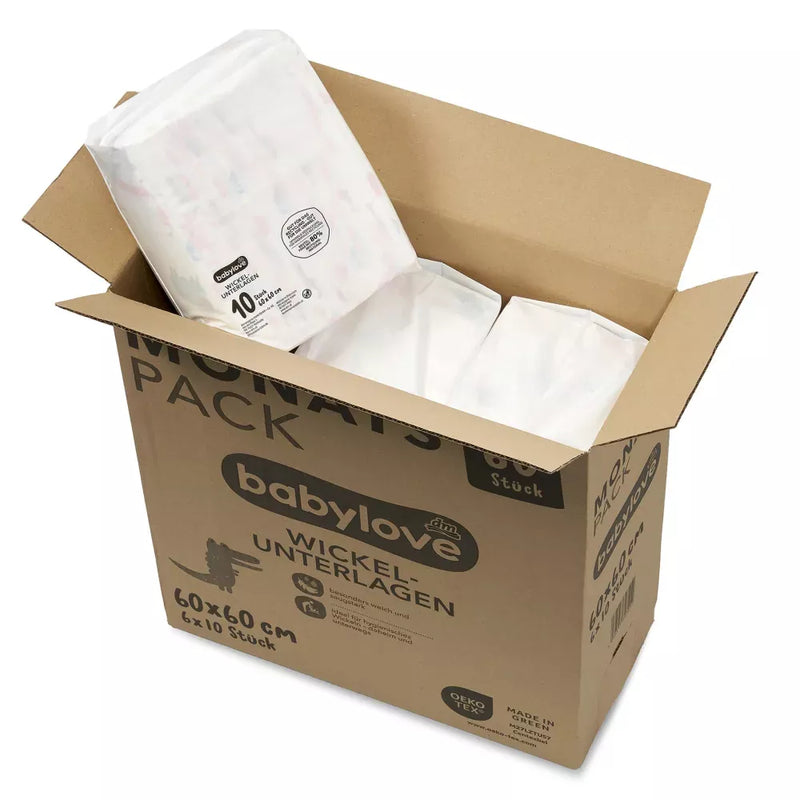 Matelas à langer Babylove, 60 pièces