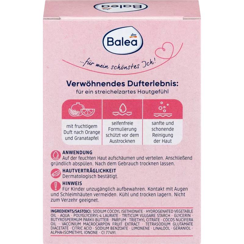 Balea Solid Douche Sinaasappel & Granaatappel, 100 g