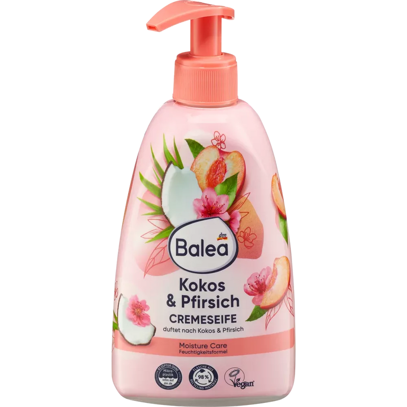 Balea Perzik & kokosnoot vloeibare zeep, 500 ml