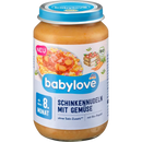 Babylove Menu Nouilles au jambon et légumes, dès 8 mois, 220 g