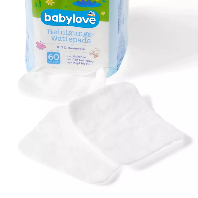 babylove Reinigende wattenschijfjes, 60 stuks