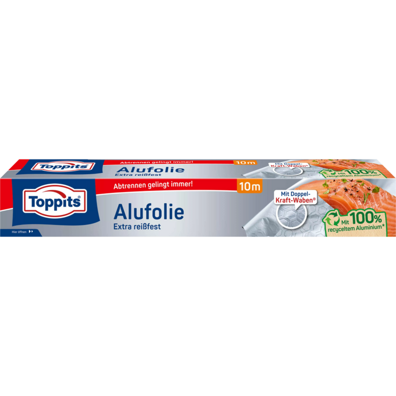 Toppits Feuille d'aluminium extra-résistante, 10 m