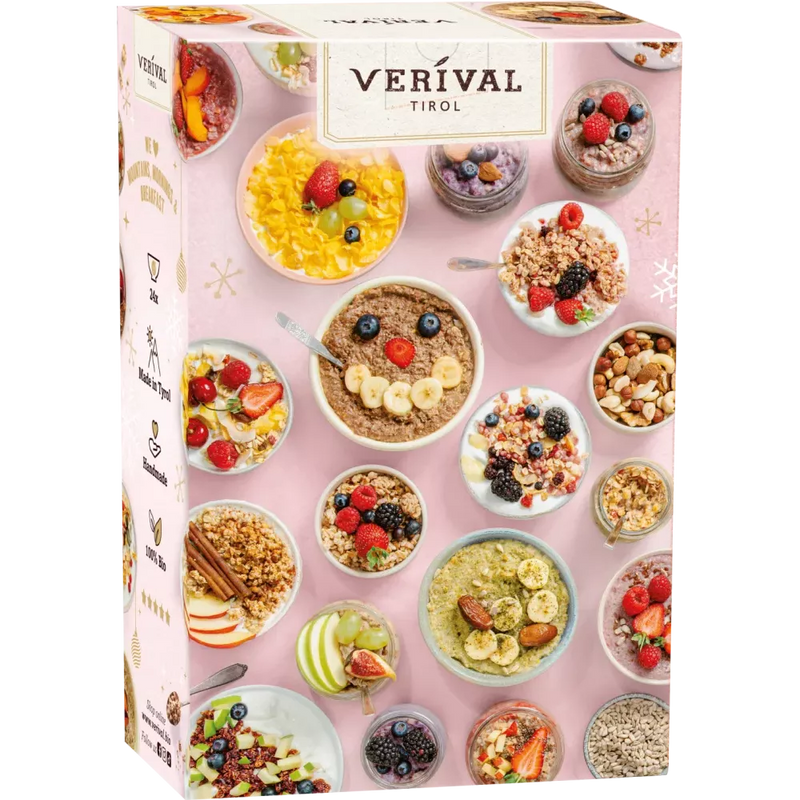 Verival Adventskalender 2024 met 24 minimuesli's & miniporbet, 1 stuk