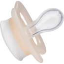 Sucette Babylove pour nouveau-né, symétrique, en silicone, bleu/crème, 0-2 mois, 2 pièces