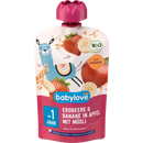 babylove Knijpbare aardbei-banaan in appel met muesli recyclebaar vanaf 1 jaar, 100 g
