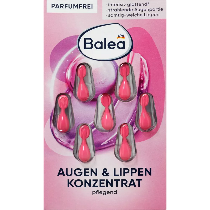 Balea Concentraat Ogen & Lippen, 7 stuks