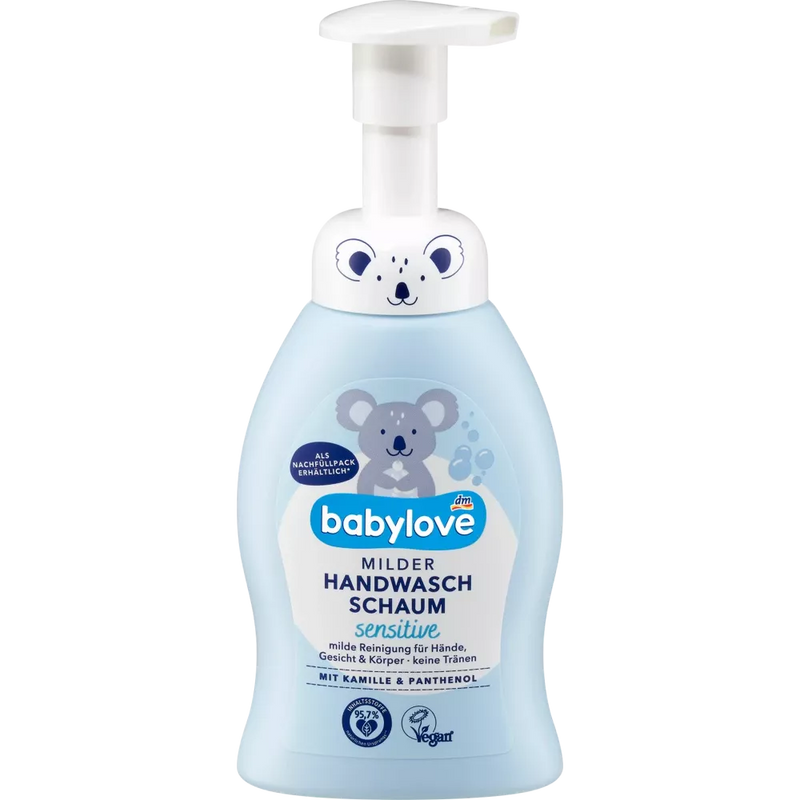 Babylove Mousse Mains Douce Sensible, 250 ml