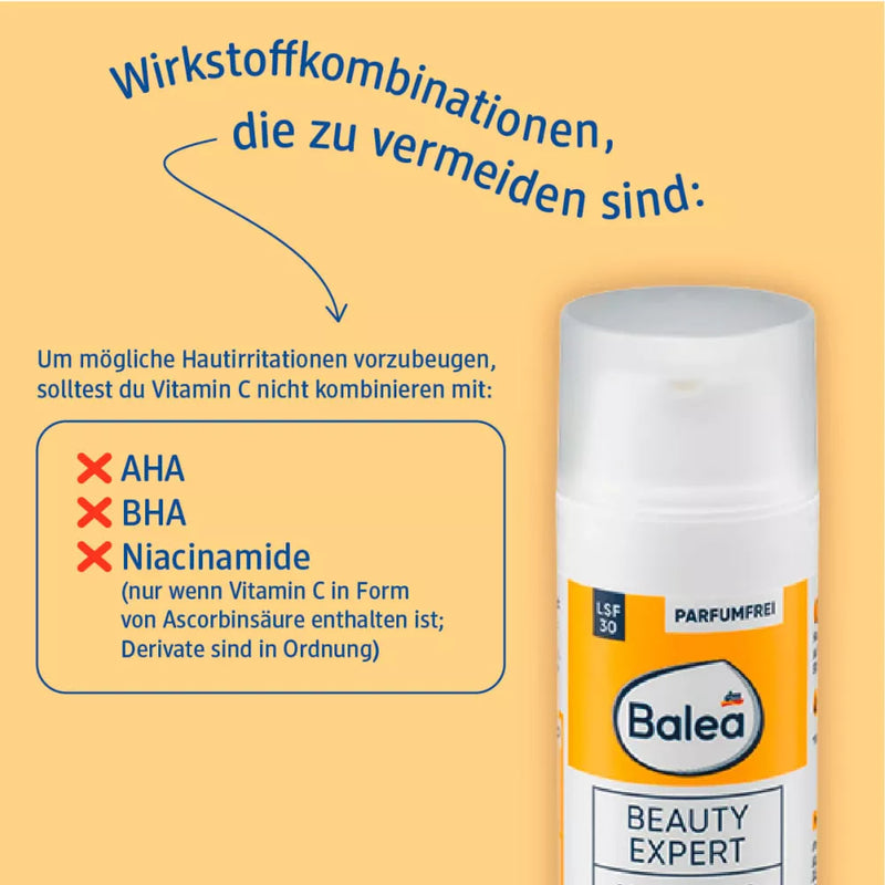 Balea Beauty Expert Vitamine C Serum Crème SPF 30, 50 ml