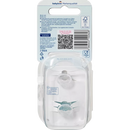 Sucette en silicone babylove, symétrique, beige/vert, taille 2, 5-18 mois, 2 pièces.