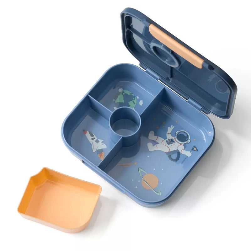 Boîte à lunch Babylove avec compartiments bleu, 1 pièce