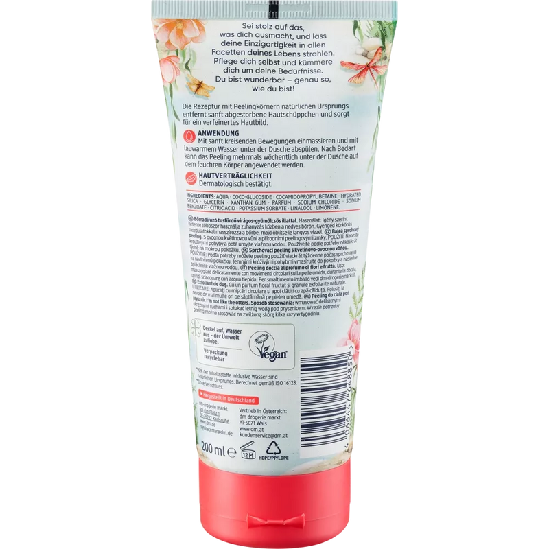 Gommage douche Balea Je ne suis pas comme les loutres, 200 ml