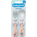 Couverts en cuir Babylove, rose, 1 pièce