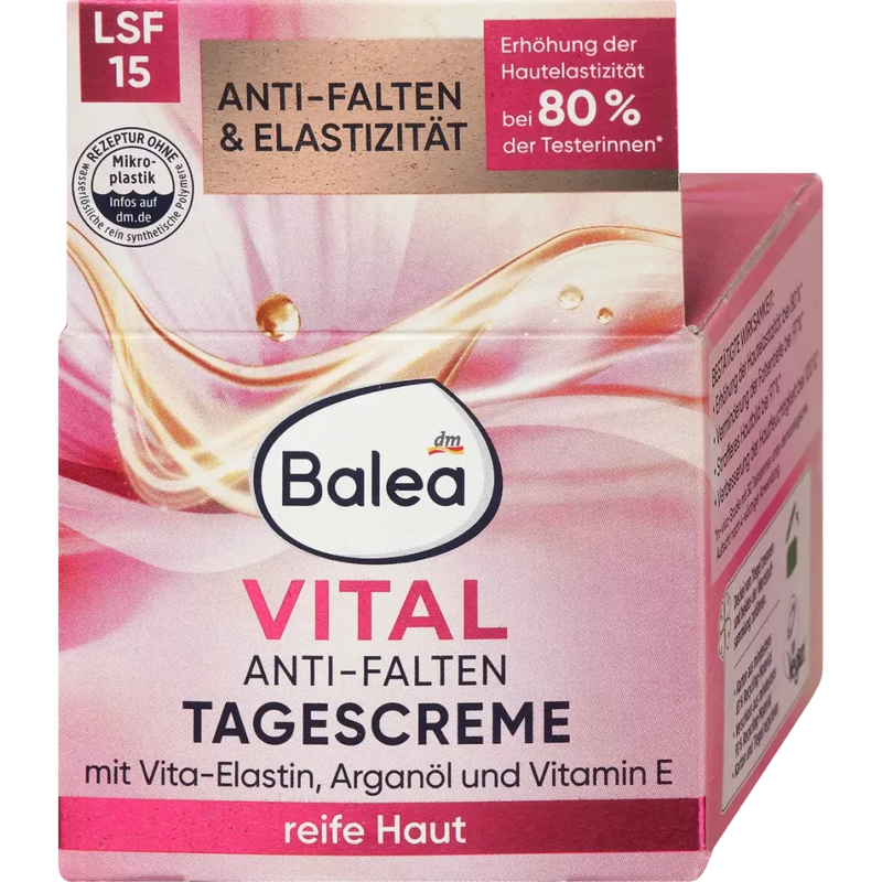 Balea Anti-rimpel gezichtscrème Vital SPF15, 50 ml