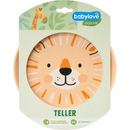 assiette nature babylove jaune, 1 pièce