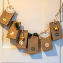 Dekorieren & Einrichten DIY adventskalender set, groen-natuur, 1 stuk