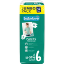 babylove Babybroek Premium maat 6, XL (18-30 kg), grootverpakking, 36 stuks.