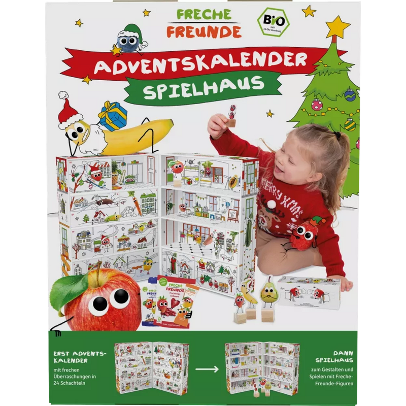 Freche Freunde Adventskalender speelhuis 2024, 1 stuk