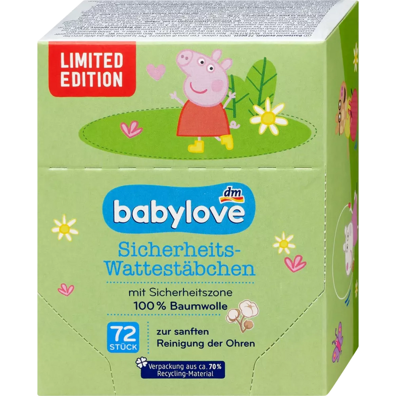 babylove Veiligheidskatoenen, 72 stuks