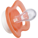 Sucette Babylove pour nouveau-né, symétrique, en silicone, pêche/crème, 0-2 mois, 2 pièces